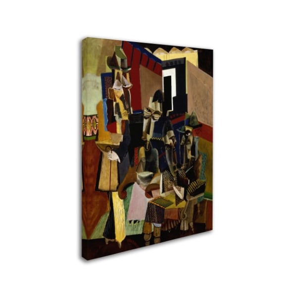 Max Weber 'The Visit' Canvas Art,14x19